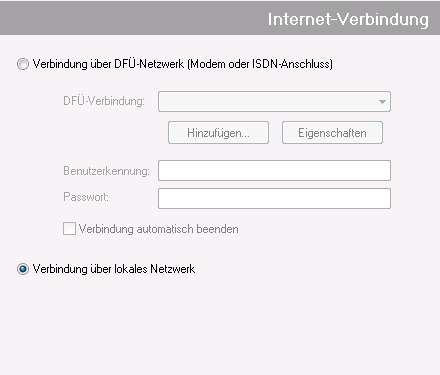 Internet-Verbindung
