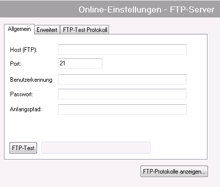 FTP-Einstellungen