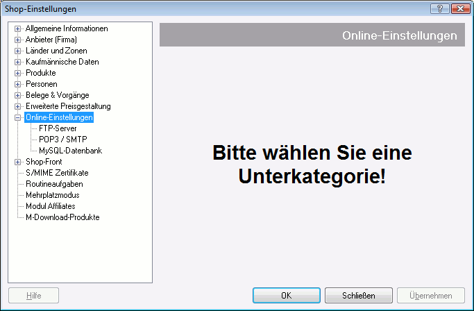 E-Mail-Einstellungen
