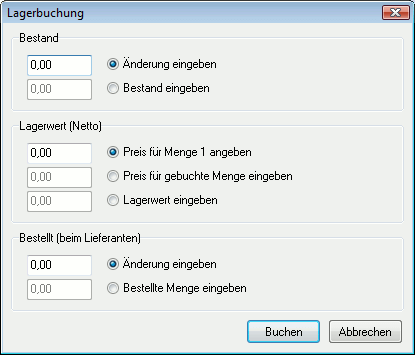 Der Buchungsdialog