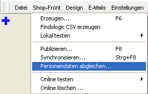 Den Personendatenabgleich starten