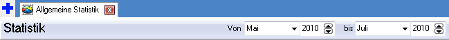 Zeitraum der Statistik konfigurieren