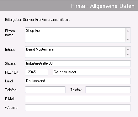 Allgemeine Daten