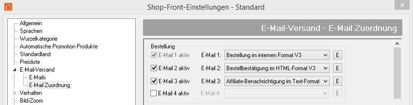 E-Mail-Konfiguration