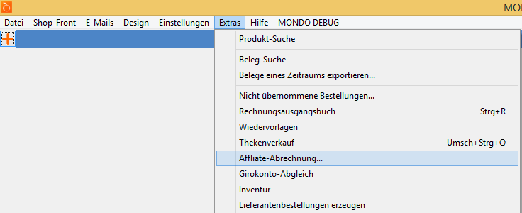 Menuepunkt