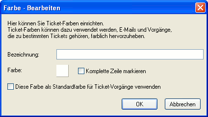 Ticket-Farben bearbeiten